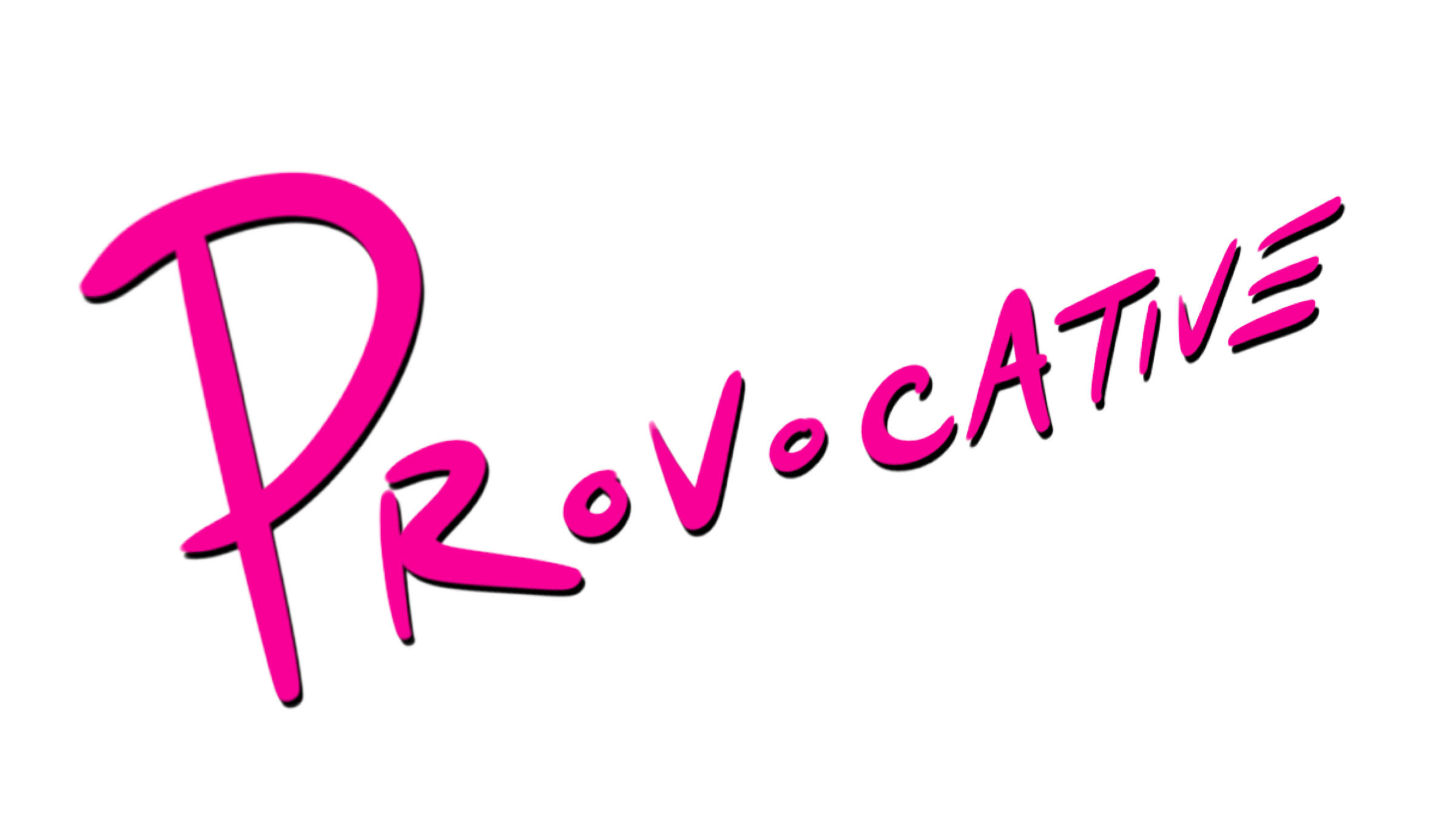 Provocative logo